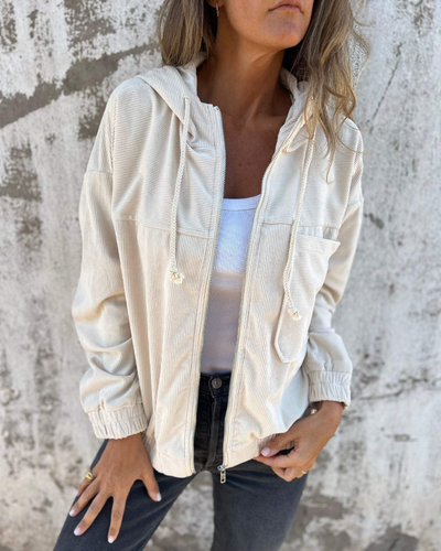 Sophie - Elegant Corduroy Hoodie