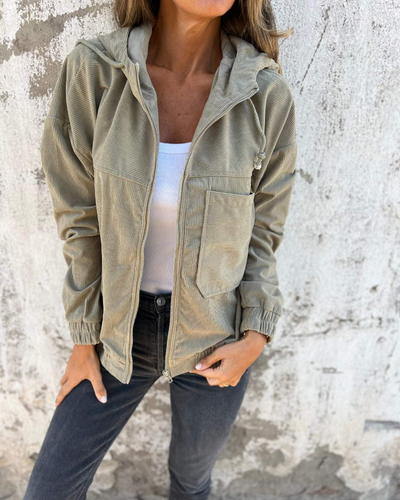 Sophie - Elegant Corduroy Hoodie