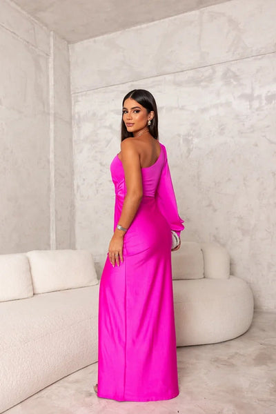 Celena - Luxurious Satin Evening Dress