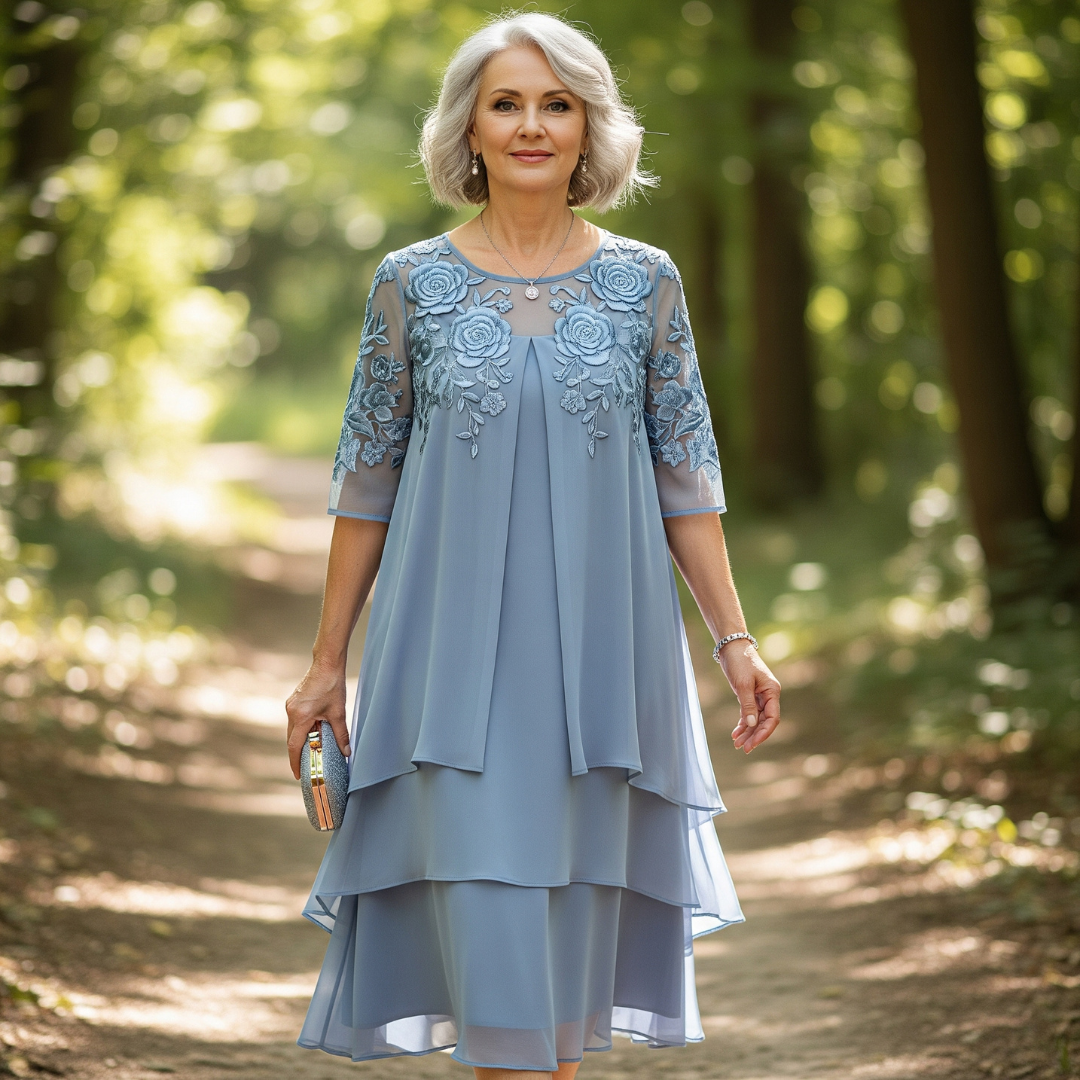 Bernice - Elegant Three-Layer Dress