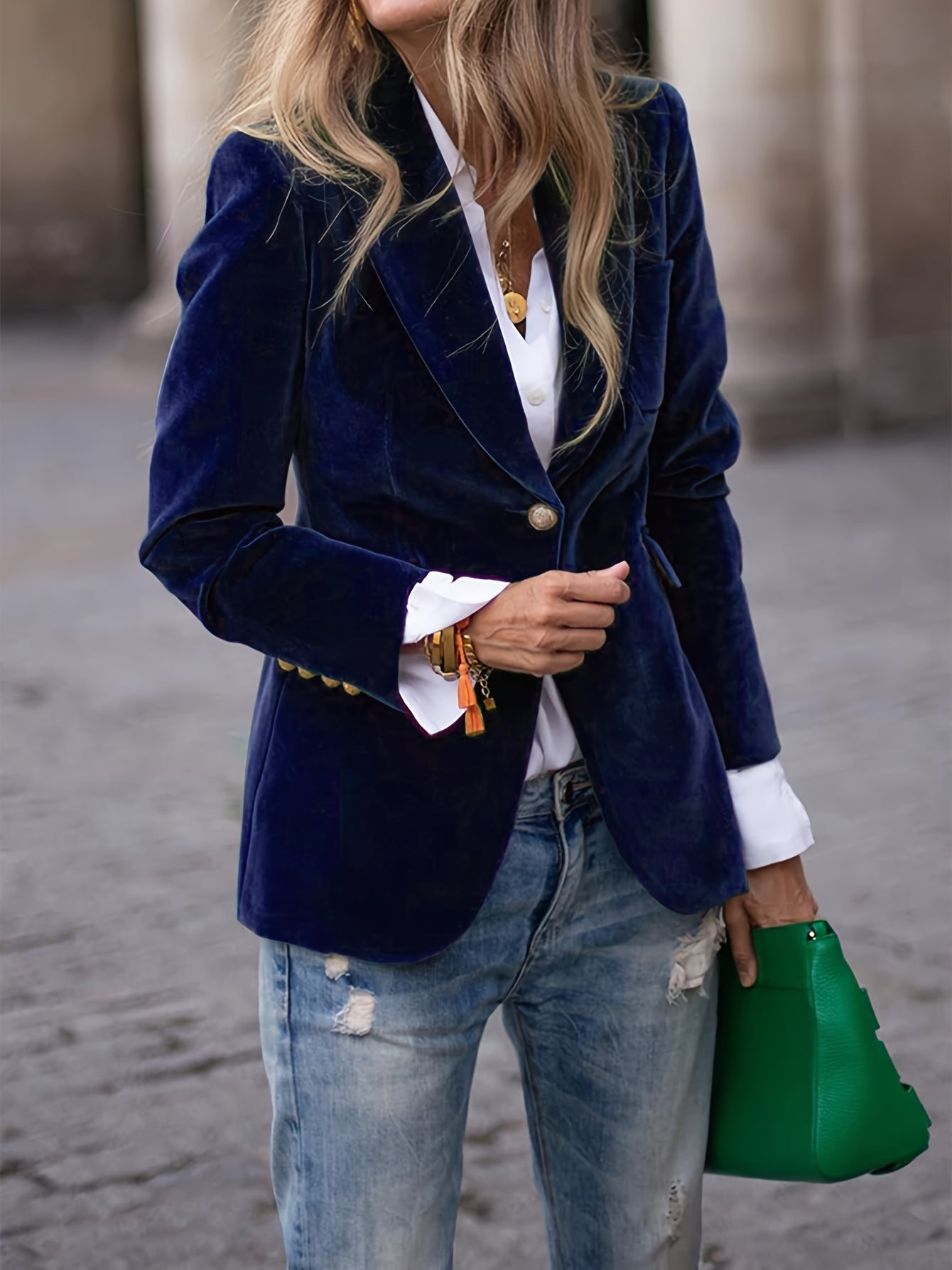 Monroe - Bold Velvet Blazer
