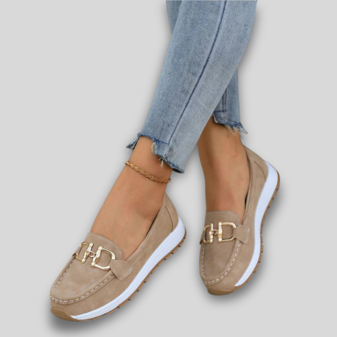 Ellie - Élégant Mocassin Suédé