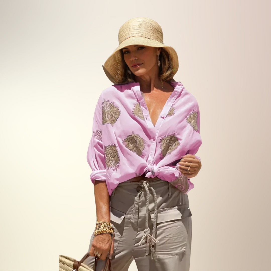 Gaby - Elegant Cotton Blouse
