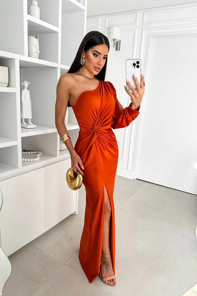 Celena - Luxurious Satin Evening Dress