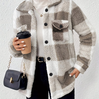 Doreline - Cozy Checkered Jacket