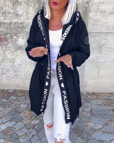 Amicie - Chic Hooded Trench Coat