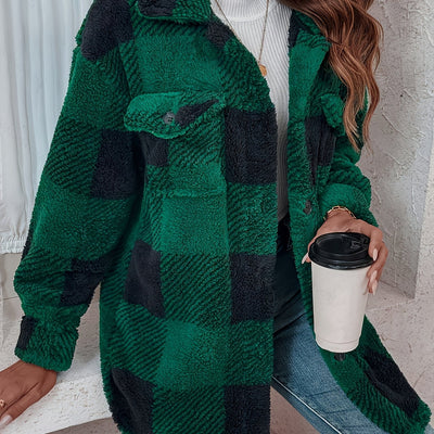 Doreline - Cozy Checkered Jacket