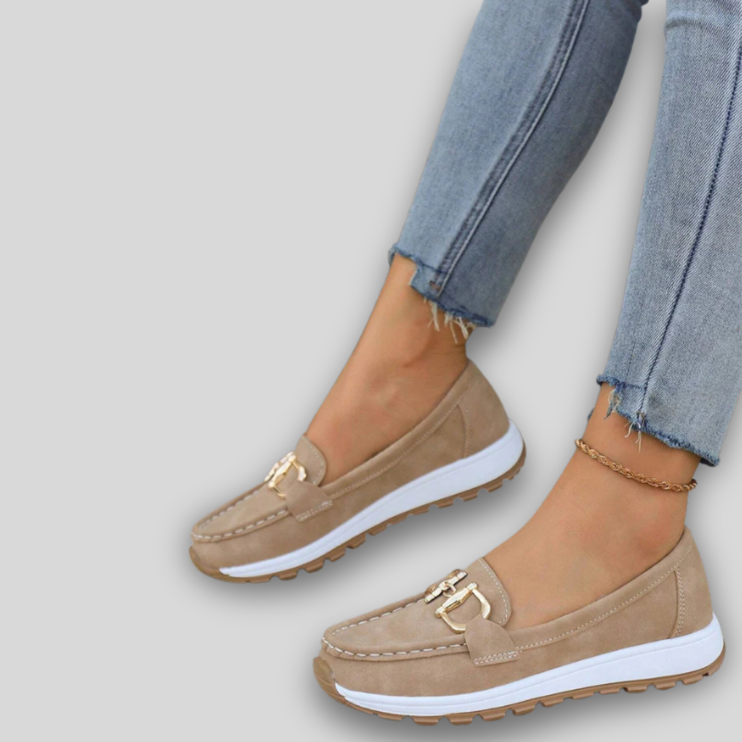 Ellie - Élégant Mocassin Suédé