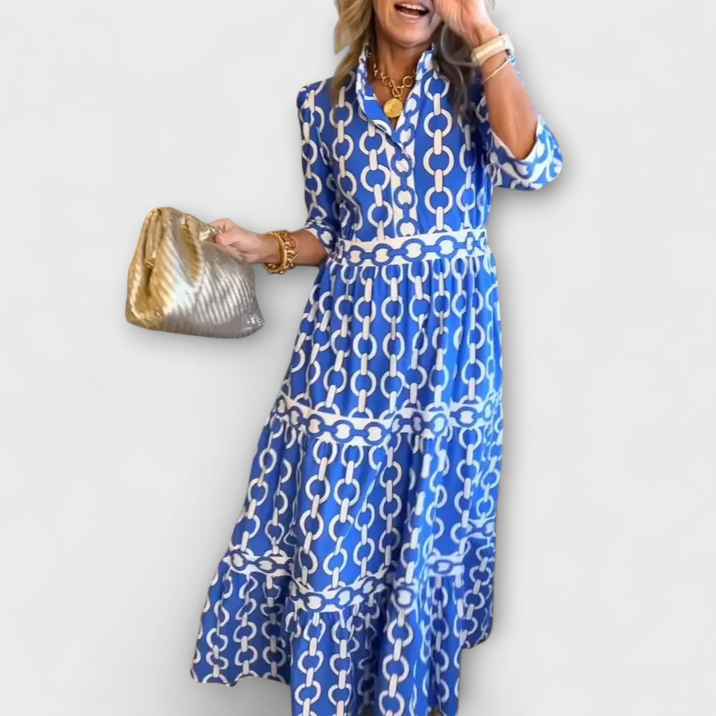 Donna - Chic Chain Midi Dress