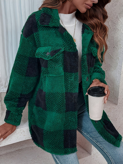 Doreline - Cozy Checkered Jacket
