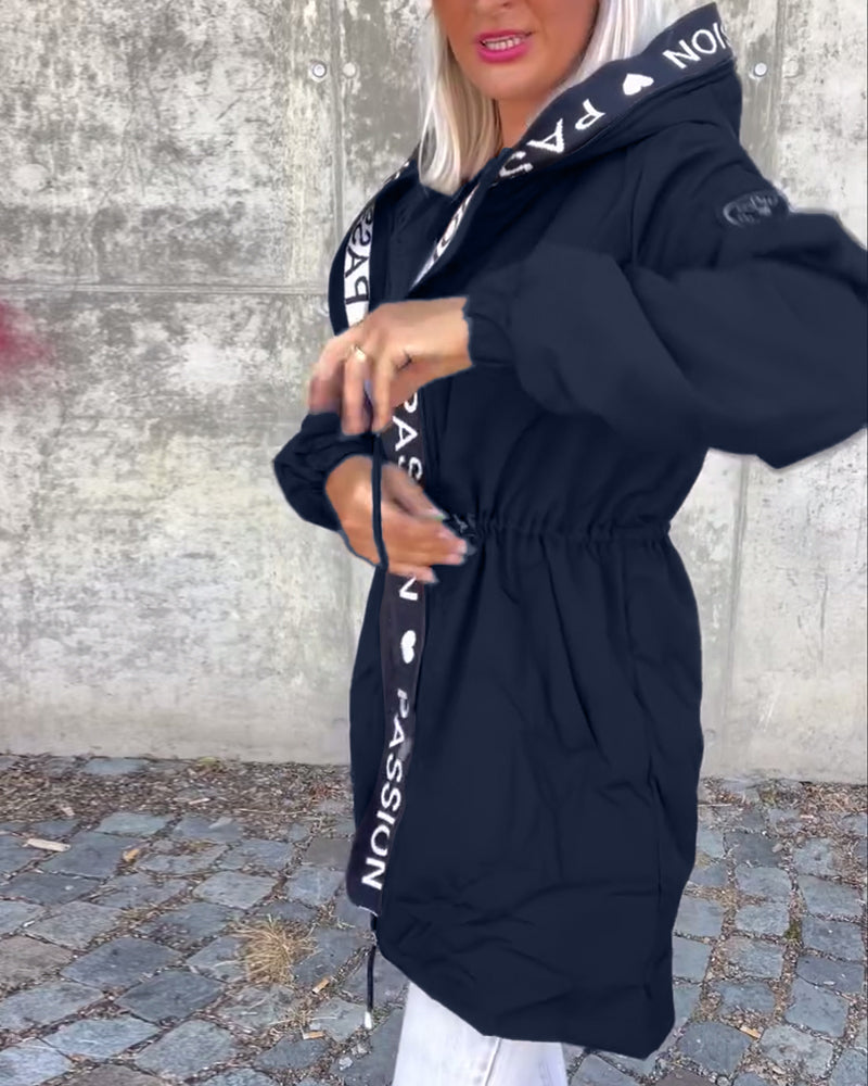 Amicie - Chic Hooded Trench Coat