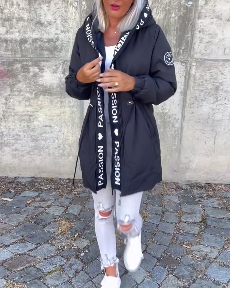 Amicie - Chic Hooded Trench Coat