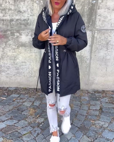 Amicie - Chic Hooded Trench Coat