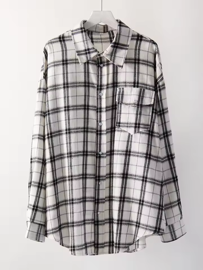 Leandra - Vintage Check Oversized Shirt