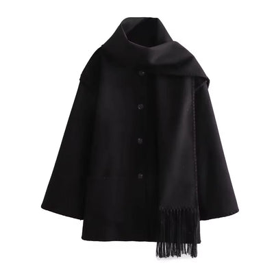 Antoinette - Chic Tweed Wool Coat