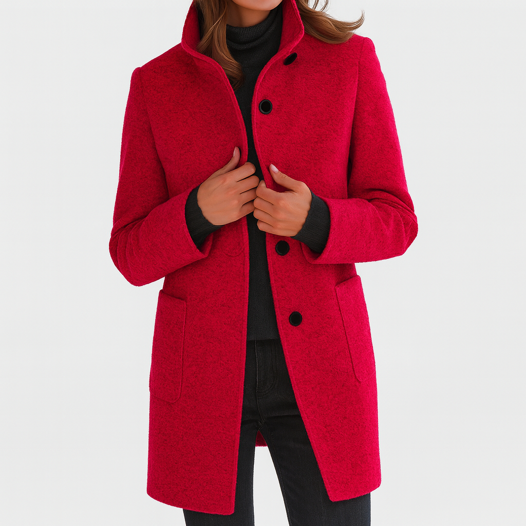Marionne - Elegant Wool Blend Jacket