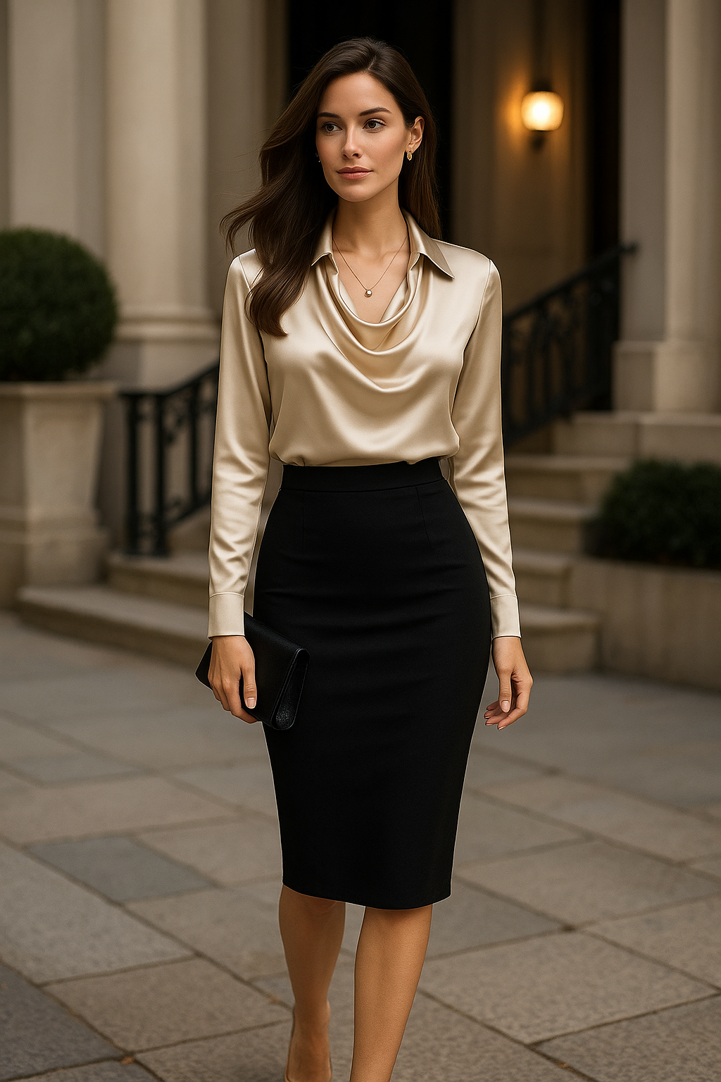 Celena - Elegant Shiny Blouse