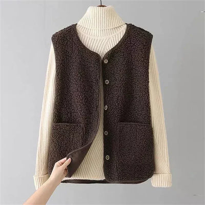 Colette - Elegant Fleece Layering Vest