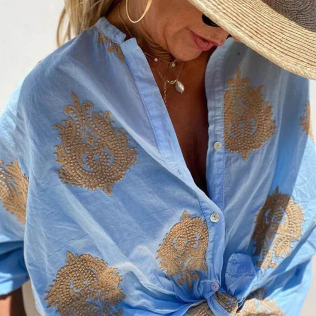 Gaby - Elegant Cotton Blouse