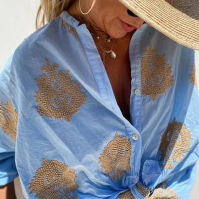 Gaby - Elegant Cotton Blouse