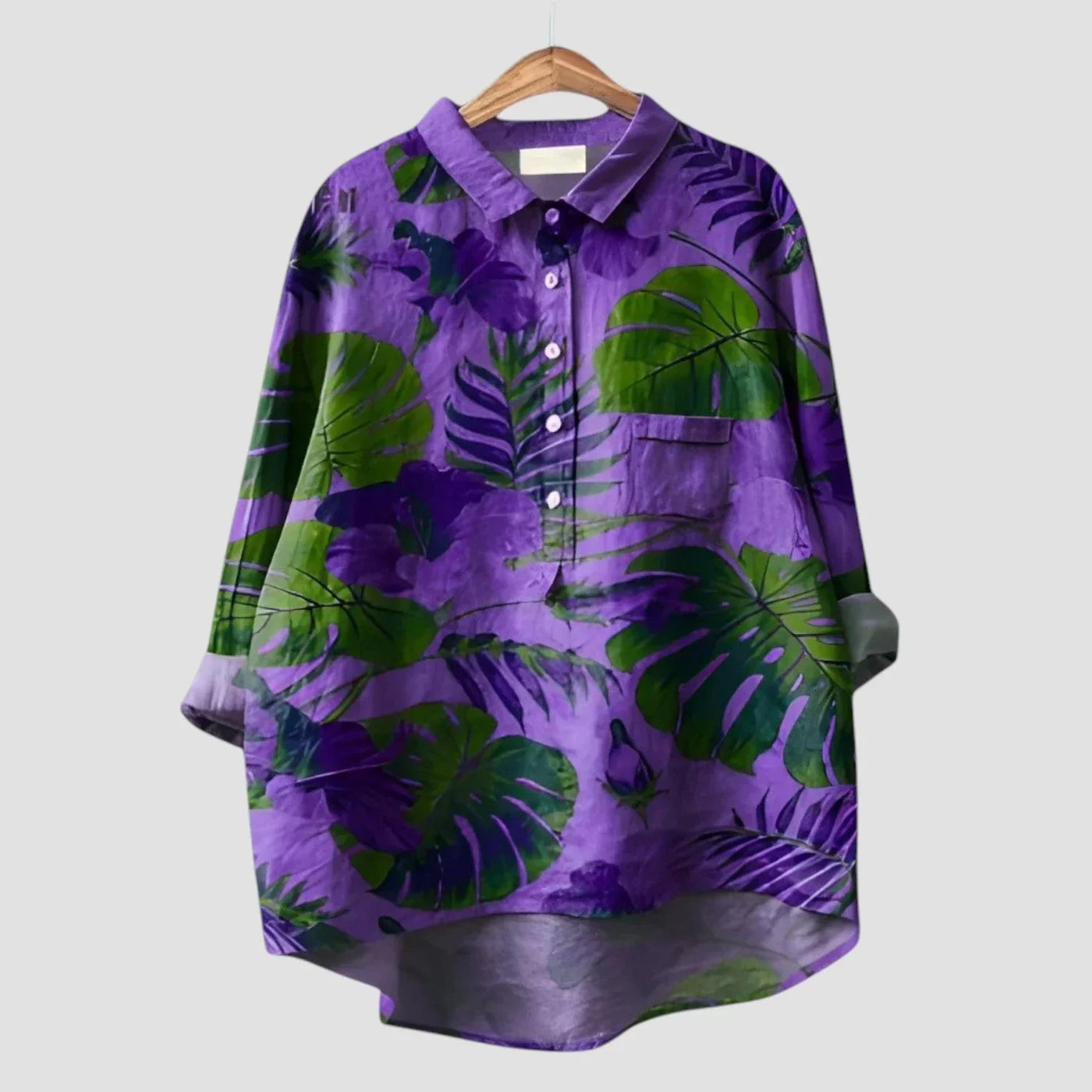 Frida - Artistic Dog Print Blouse
