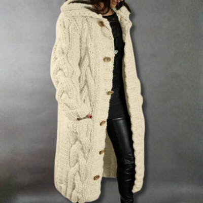 Karina - Cozy Cable-Knit Coat