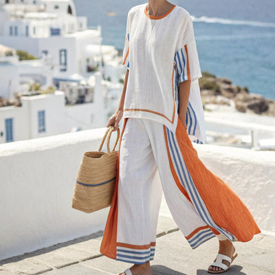Celeste - Effortless Striped Lounge Set
