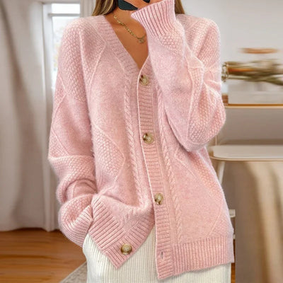 Éloise - Cozy Cable-Knit Cardigan