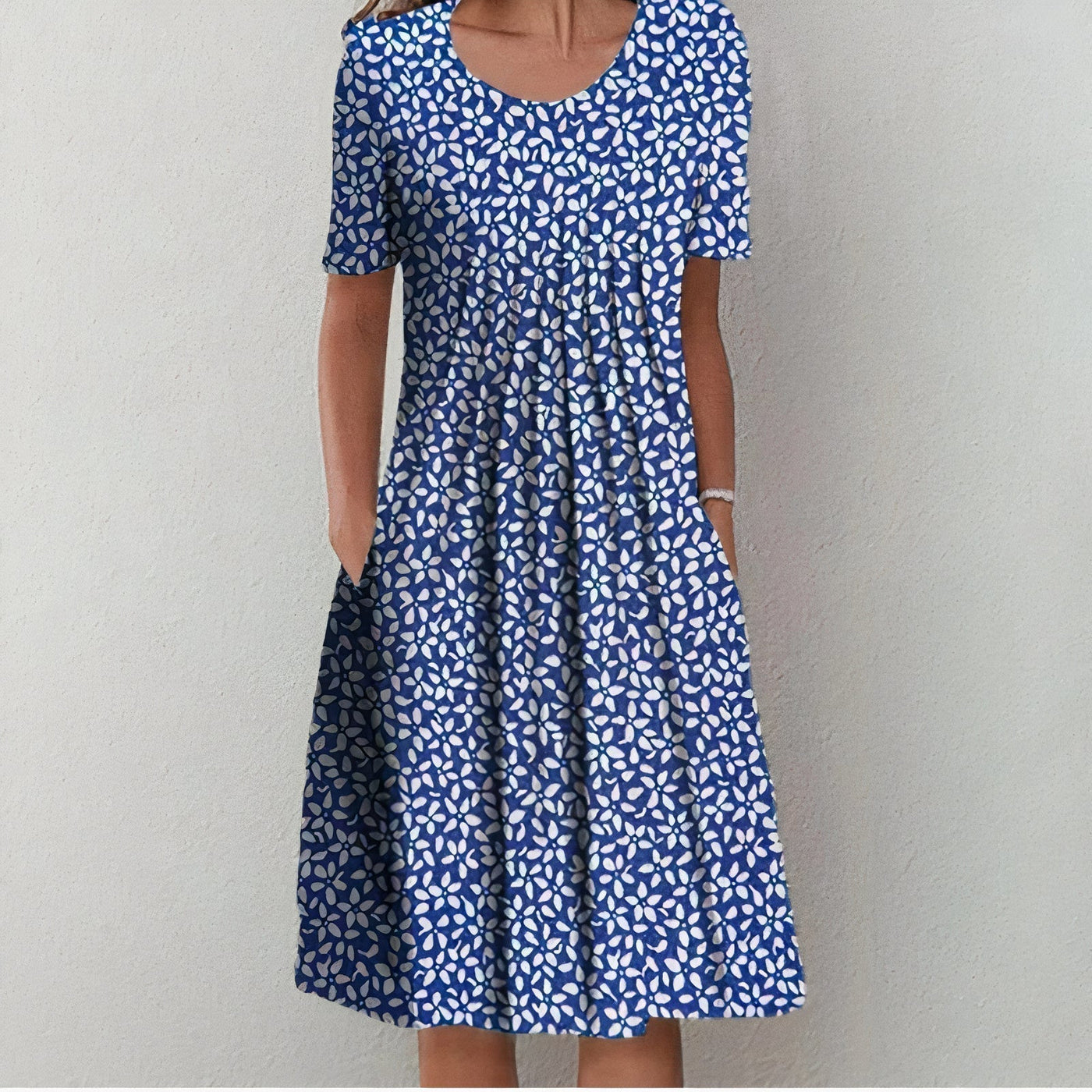 Hanna - Elegant Floral Midi Dress