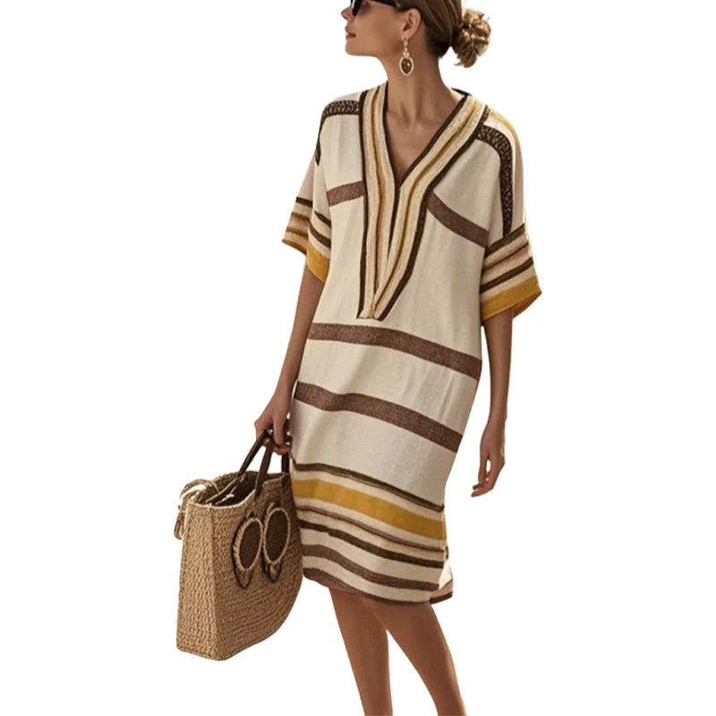 Enrica - Colorful Striped Dress