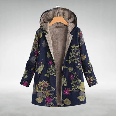 Kaysa - Stylish Floral Fleece Jacket