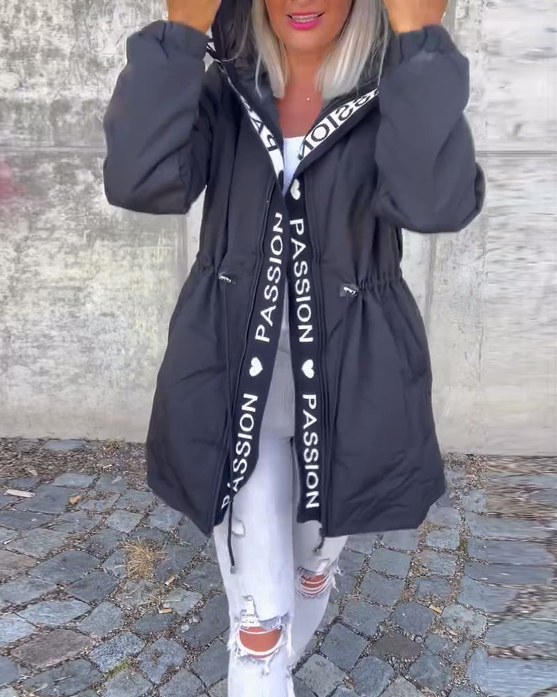 Amicie - Chic Hooded Trench Coat