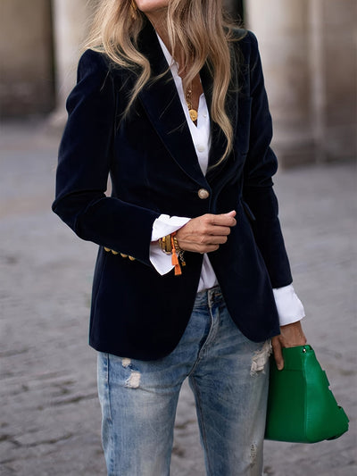 Monroe - Bold Velvet Blazer