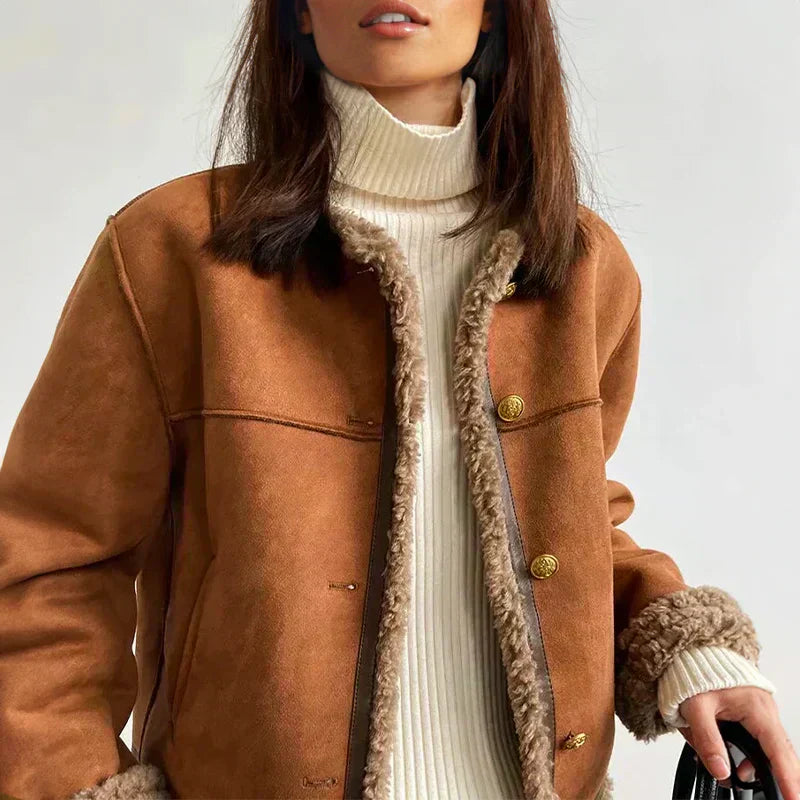 Victoria - Elegant Sheepskin Jacket