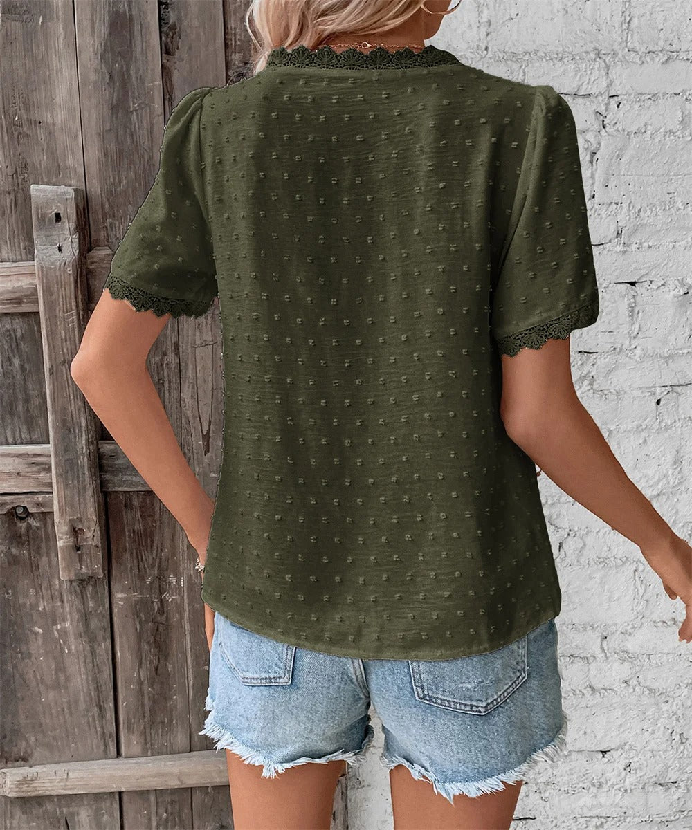 Maxine - Playful Polka Dot Blouse