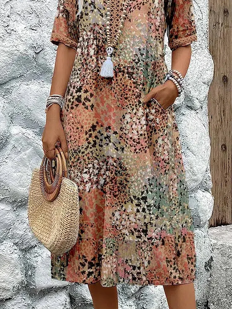 Harper - Vibrant Floral Midi Dress