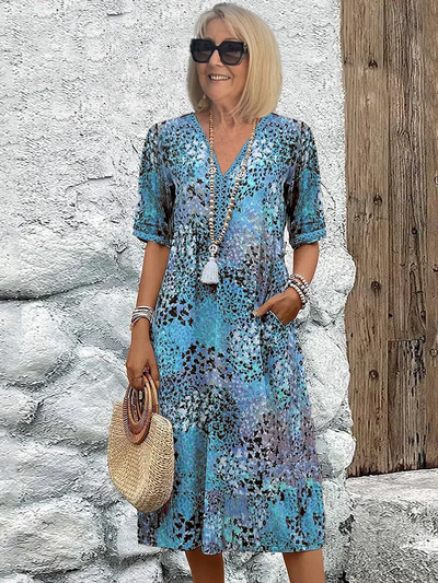 Harper - Vibrant Floral Midi Dress