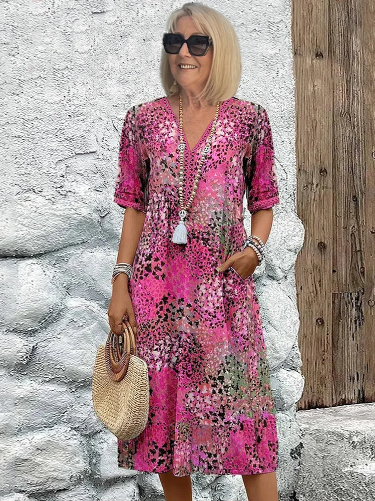 Harper - Vibrant Floral Midi Dress