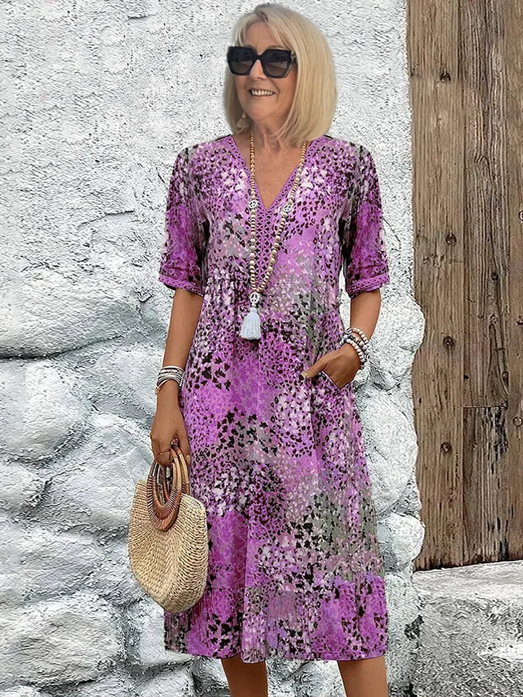 Harper - Vibrant Floral Midi Dress