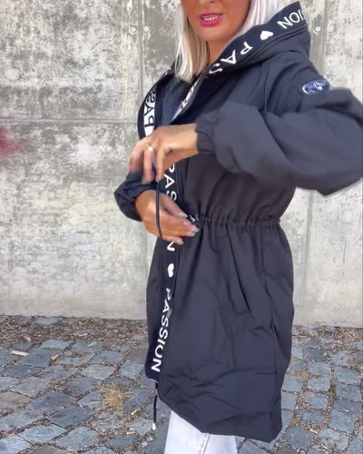 Amicie - Chic Hooded Trench Coat