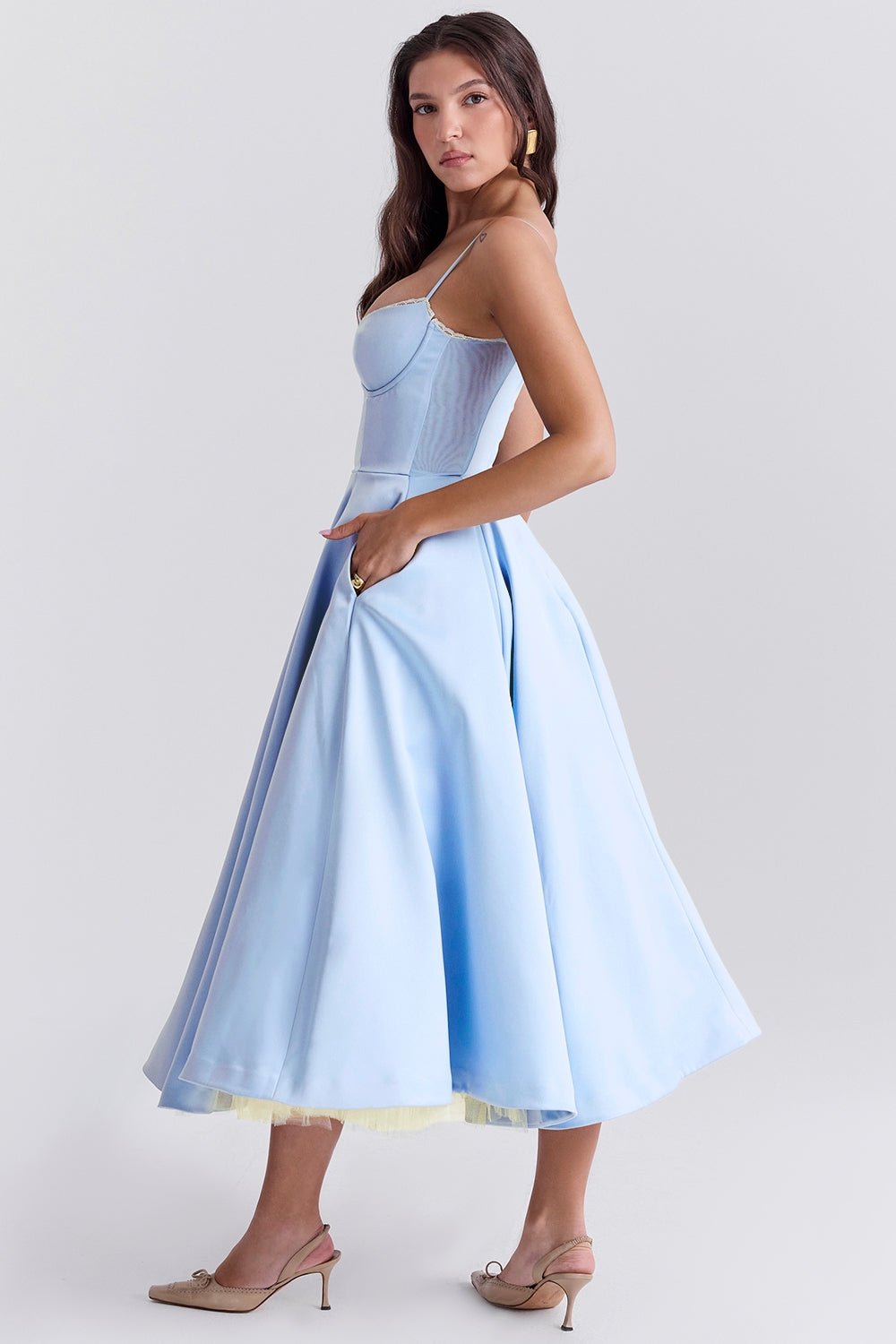 Elsa - Stylish Midi Dress with Pockets