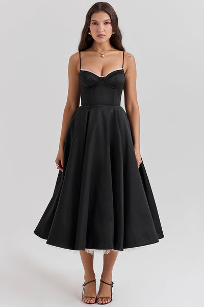 Elsa - Stylish Midi Dress with Pockets