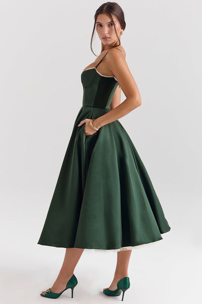 Elsa - Stylish Midi Dress with Pockets