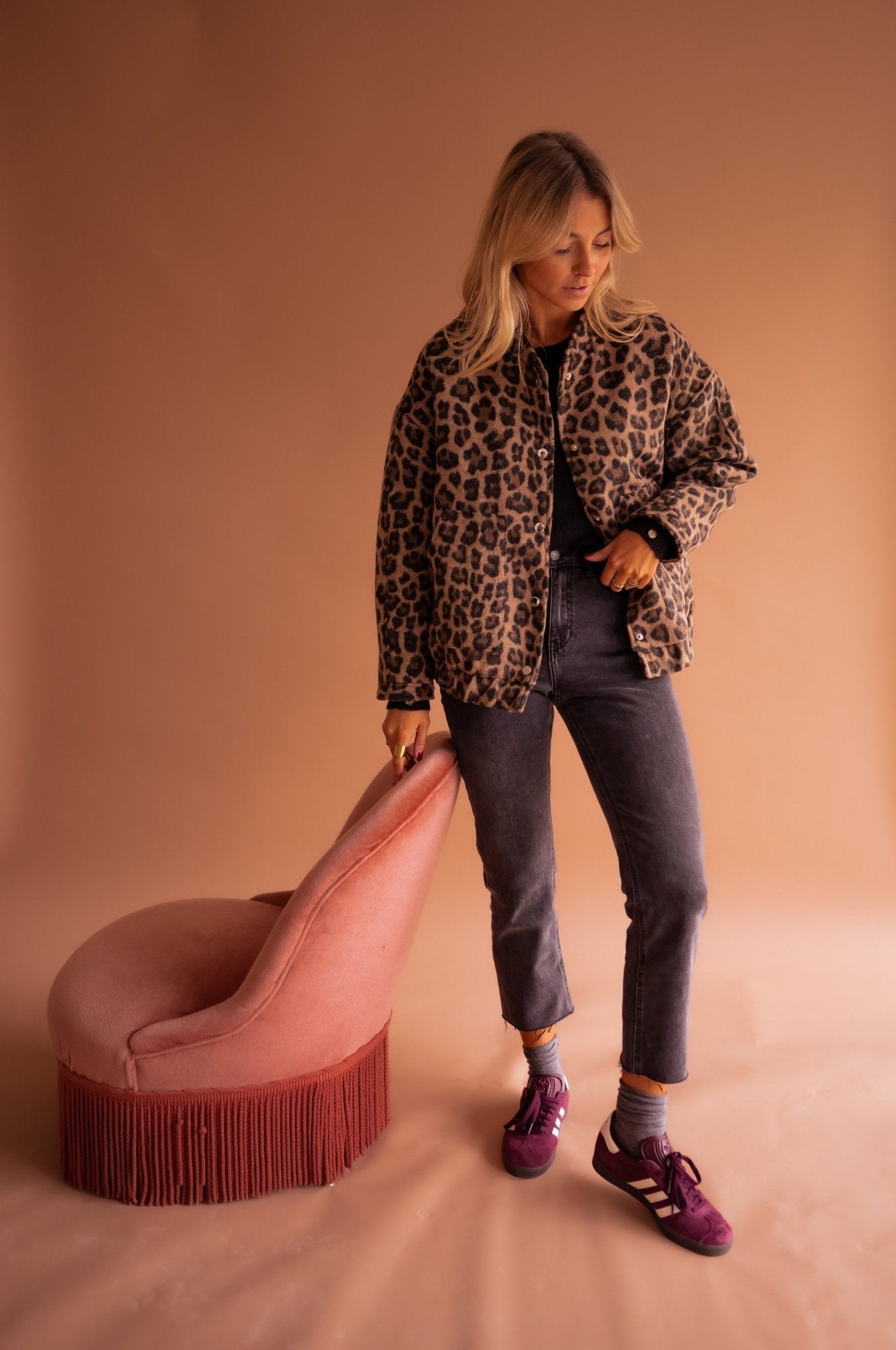 Luisa - Trendy Leopard Jacket