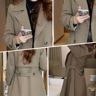 Nadine - Elegant Wool Trench Coat