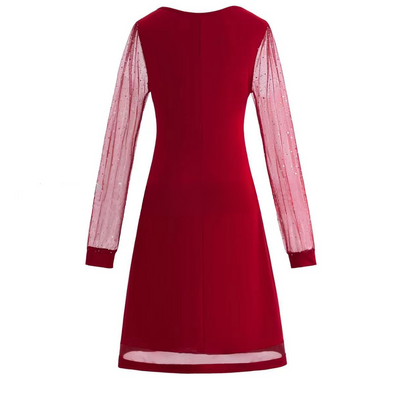 Lila - Elegant Lace Sleeve Dress